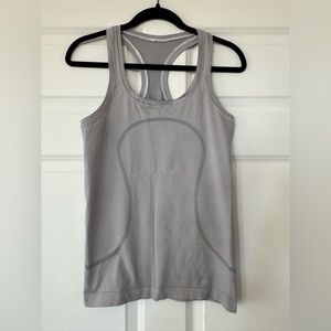Lululemon Swiftly Tech Racerback Tanks Black White Striped